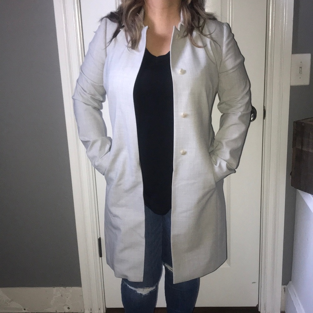 Classiques Entier light grey long blazer